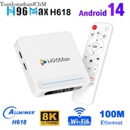 ใหม่ H96max ทีวี H618plus Android 14 เครือข่าย Set Top Box Wifi6 บลูทู ธ ดูภาพยนตร์ Tomjonathanfcbm-