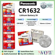 Original Panasonic CR1632 3V Lithium Cell Battery | Watch / Jam Bateri / Key Fob Remote Control / Th