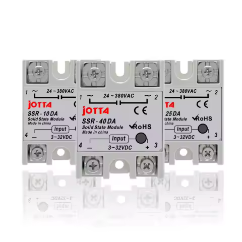 SSR -10DA/25DA/40DA DC control AC SSR White Shell Single phase Solid State Relay