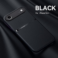 Leather Casing for Apple iPhone 17 Air 17Air Phone Case Luxury Car Magnetic Holder Full Lens Protect
