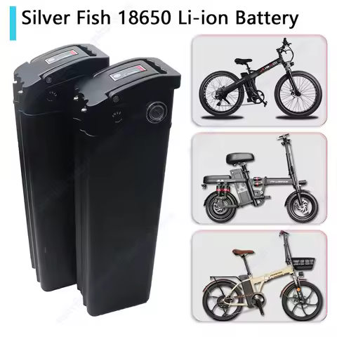 Silver Fish 36V/48V/52V/60V 10Ah 12Ah 15Ah 20A removable Lithium battery pack built-in BMS For 250W-