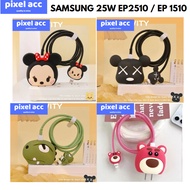 1set 25w Samsung Set 4 PCS Cable & Charger Head Protective Cover Package For 25w Charger 25w Samsung