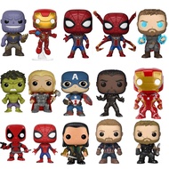 Funko Pop Avengers Figures Super Hero Figures (Iron Man, Spider, Captain America, Thor, Thanos) Collectibles Marvel DC Avengers Avengers Spider-Man
