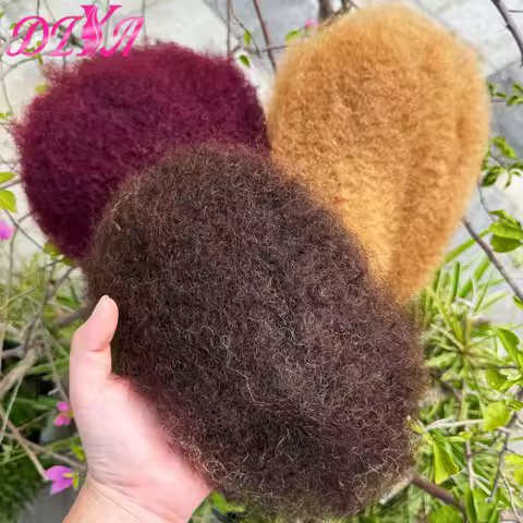 50g/Pack Dreadlock Extensions Remy Bulk Hair for Braiding No Attachment Peruvian Brazilian QVR Afro 