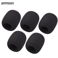 Ammoon 5Pcs ไมโครโฟนกระจกโฟมกระจกเสียงรบกวนฟองน้ำลดที่หุ้มไมโครโฟนสำหรับไมโครโฟนคอนเดนเซอร์แบบจับ