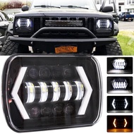 5x7 7x6 LED ไฟหน้า DRL High LOW Beam สําหรับ H6054 5054 ปิดผนึกไฟหน้าสําหรับ JEEP Wrangler Cherokee 