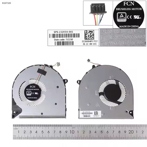 Laptop Cooling Fan for HP 15-DU DW 15s-du 250 G8