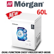 (Fast Ship} Morgan 60L Mini Chest Freezer MCF-0658L/MCF-WINTRY 68 (Grey  61L) MCF-09658LS GREY 80L