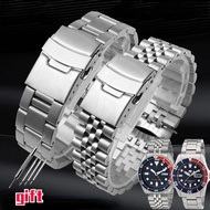 For SEIKO No. 5 SKX009 SKX007 SKX175 SKX173 Solid Stainless Steel Strap 20Mm 22Mm Man Watchband Accessories Watch Belt Bracelet