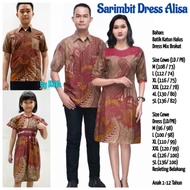 Couple Batik Brokat Sarimbit Keluarga Baju Natal Dress Brukat ALISA