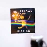 虹彩防水貼紙 - Friday Mission