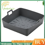 23cm/9Inch Square Large Silicone Air Fryer Liners Mold for  Air Fryer 6-8QT Reusable Airfryer Oven B