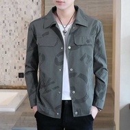 Spr Korean Version Trend Slim Fit And Autumn Casual Spr Stand Up Collar Jacket Top Men's