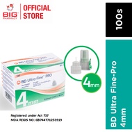 BD ULTRA-FINE PRO PEN NEEDLE 32G X 4MM 100S