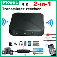 FREEL Bluetooth 5.0 Receiver Transmitter 3.5mm 3.5 AUX Jack RCA USB Dongle Wireless Audio Adapter Handsfree Call For Car TV PC Speaker