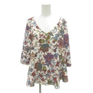 iBlues BLUE i Blues Blouse Shirt white overall pattern Direct from Japan Secondhand