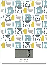 Salter 1102 GNBLDR Digital Kitchen Scales - Max 5 kg, Zero/Tare Function, Slim Glass Platform, LCD D
