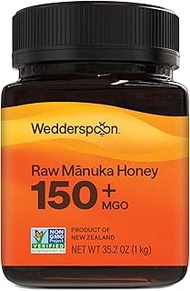 Wedderspoon Raw Premium Manuka Honey, Kfactor 16, 35.2 Oz, Genuine New Zealand Honey, Traceable From