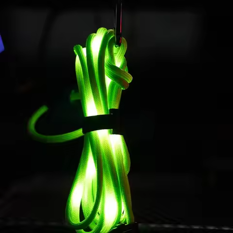 Led Blubs Tent Wind Rope Luminous Electric Awning Roof Rope LightWarning Lamp Atmosphere Outdoor Nig