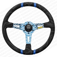 พวงมาลัยmomo หนังแท้ ก้านยกสูง3นิ้ว มี3สีให้เลือก