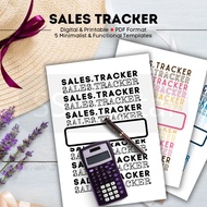 Sales Tracker for Small Business / Easy Sales Record / Online Seller Dropshipper Agent / Printable P