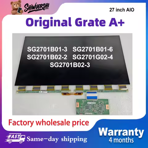 Original New 27'' Only LCD Glass SG2701B01-3 SG2701B01-6 SG2701B02-2 SG2701G02-4 SG2701B02-3 for AIO