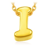 CHOW TAI FOOK 999 Pure Gold Alphabet Pendant - I