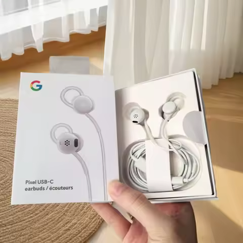 Original For Google USB Type C Earphones For Pixel 10 9 8 7 6 Pro 10A 9A 8A 7A Wired In-Ear Music Sp