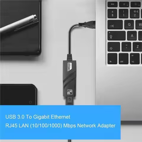 Popular-USB3.0 To Rj45 1000Mbps Ethernet Adapter For PC Laptop 10/100/1000Mbps Network Card Lan Card