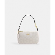 Coach CW426 Nolita 19 In Signature Canvas (IMXU5) กระเป๋าคล้องมือผู้หญิง สี Im/White/Chalk