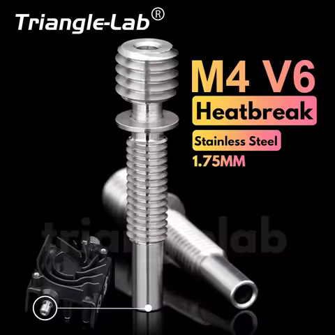 C Trianglelab Stainless Steel M4 V6 Heatbreak M4 V6 Heat Break For M4 V6 Extruder 1.75MM
