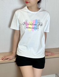 Áo thun nữ áo phông form vừa chất thun thái cotton 100 mẫu A08 màu trắng