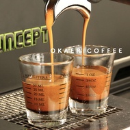 Espresso Shot Glass Coffee Measuring Cup/ One Single Shot Shot/ (30ml)