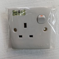 MIND switch soket outlut 13a 2k-131 1g/2g/3g/4g/5g/20a DP/Dimmer/telephone/15a