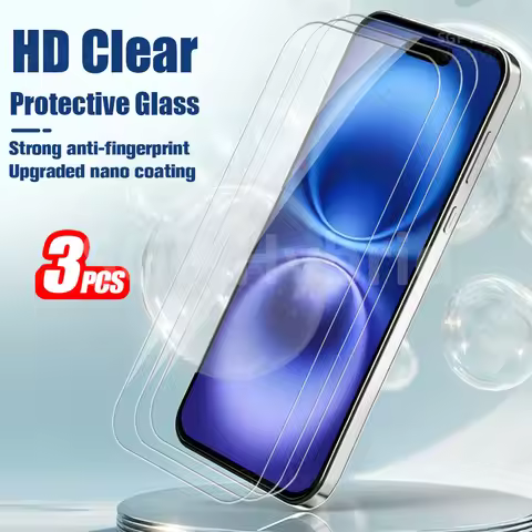 3PCS Glass For iPhone 16 Tempered Glass iPhone16 Plus 16e 17 Pro Max iPhone17 Air 17Pro 16Pro 16ProM