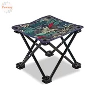 PEWANYMX Folding Foot Stool, Seat Lightweight Foldable Stool, Durable Oxford Collapsible Foldable Fishing Chair Train Travel