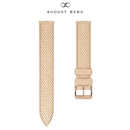 August Berg Nude Perlon Rose Gold Buckle Watch Strap