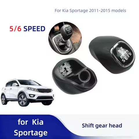 6-Speed Gear Stick Shift Knob Head Lever Adapter Manual Transmission Replacement For Kia Sportage 20
