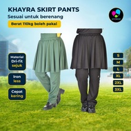 ASYIQMUSLIM KHAYRA PANTS (Seluar Sukan Skirt) Sports Pants Muslimah