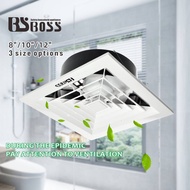 BSBOSS 8 inch 10 inch 12 inch Ceiling exhaust fan ventilation fan Direct exhaust fan