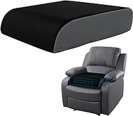 HOMBYS Memory Foam Recliner Cushion for Elderly, 20x20x5 Large Square Seat Cushion with Curved Edge for Thigh Pressure Relief, Non-Slip Chair Pad for Armchairs, Couch(20"x20"x5",Black)