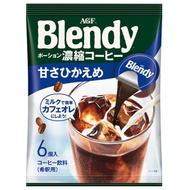 AGF Blendy 味之素即沖濃縮咖啡深度烘焙微甜咖啡球6粒 108g平行進口854017