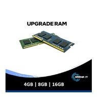 Upgrade RAM 4GB/8GB/16GB DDR 4 Free Pemasangan