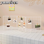 YUMEIREN Storage Rack, with Base Grid Display Rack, Modern Grid Frame Metal Jewelry Booth Rack For G