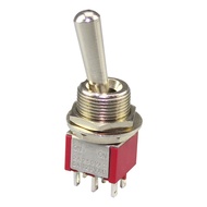 5PCS Large Long Handle Mini Toggle Switch 3 Position DPDT Latching Momentary Switch 12MM ON-OFF-ON D