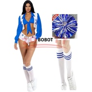 Nữ Gợi Cảm Trường Trung Học Thể Dục Dụng Cụ Dallas Màu Da Bò Cổ Vũ Trang Phục Halloween Racerback Co