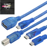 MSaccessories TYPE-C / Mini / Micro / Square USB Cable for Arduino for UNO R3,Mega 2560,Nano,Due R3,