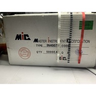 DIODE IN4007/DIODA 1 AMPER 1AMP 1A IN 4007/DIODA IN4007 ORIGINAL 4002 PER 10 PCS