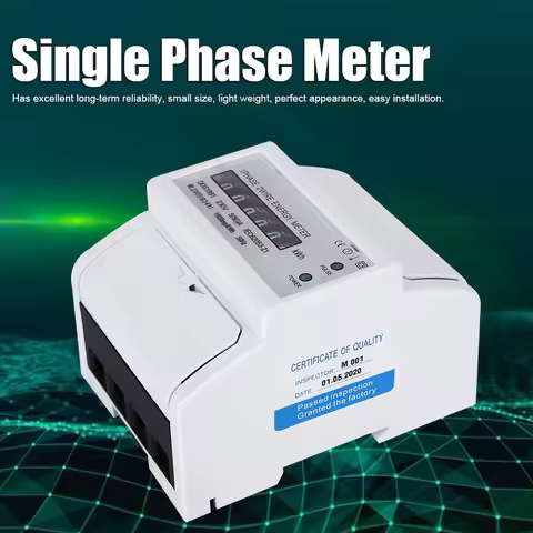 DDS1891 Single Phase 4P Energy Counter Meter High Accuracy Electric Rail Energy Meter Single Phase M