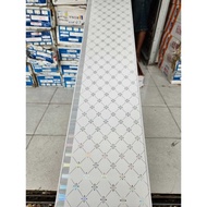 Plafon PVC Elegan Putih Motif Silver/Distributor Plafon PVC Murah/Dekorasi Rumah Minimalis 